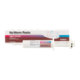No Worm Pasta 10 ml is makkelijk toe te dienen over het voer of rechtstreeks in de bek.