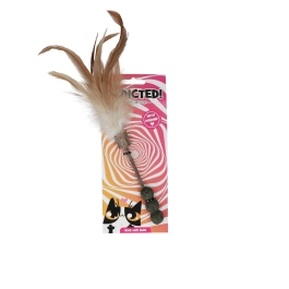 Addicted! Stick with Balls & Feathers Kattenspeeltje met MADNIP!