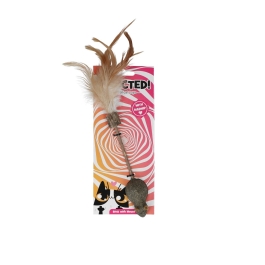 Addicted! Stick with Mouse & Feathers Kattenspeeltje met MADNIP!