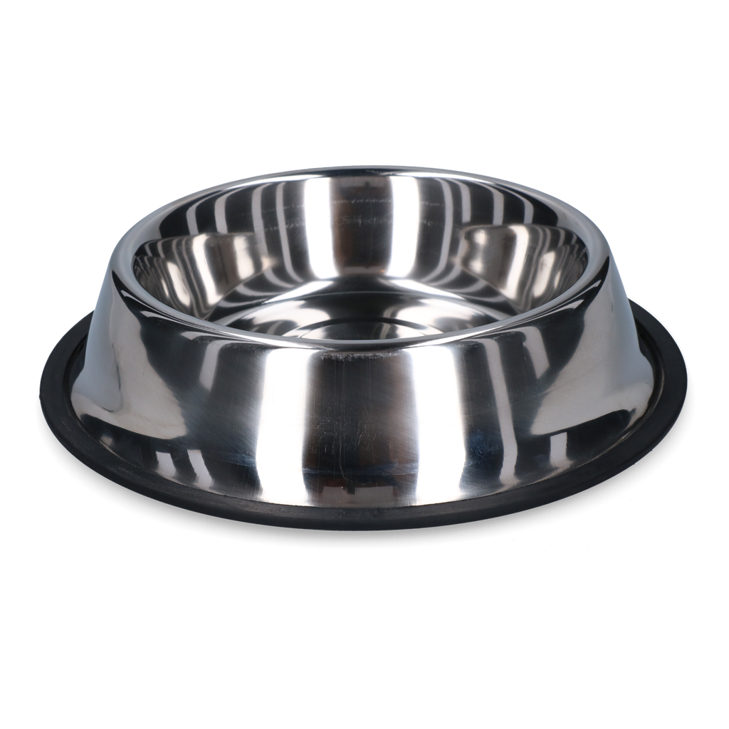 Feed or drink bowl stainless steel with non-slip 900ml Ø 23cm ...