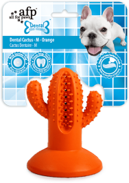 AFP Dental Chews-Cactus Medium Rubber Orange