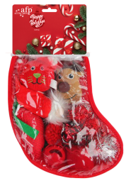 AFP Happy Holidays Cadeausok Rood