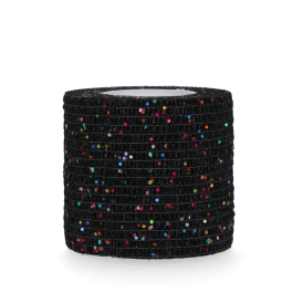 Bandage Animal Zwart Glitter Profi 5 cm