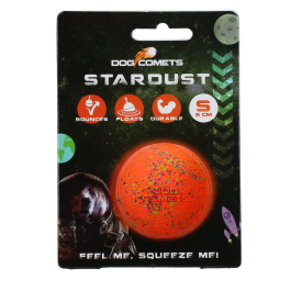 Dog Comets Ball Stardust Oranje S