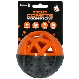 Dog Comets Moonstone Treat Ball round orange