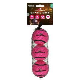 Dog comets Starlight Tennis Ball M Pink 3pcs