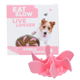Eat Slow Live Longer Gobble Stopper Roze S