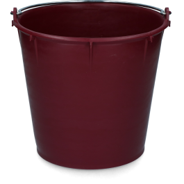 Eimer 7 ltr mit Griff bordeaux