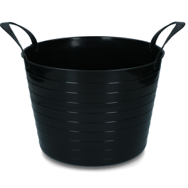 Emmer V-Trug Flexi zwart 40 l