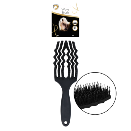 Excellent Horse Wave Brush Zwart