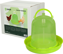 Poultry drinking tower 1.5 liters green lemon