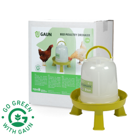Poultry drinking tower 1.5 l Bio green lemon on legs