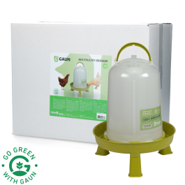 Poultry drinking tower 10 l Bio green lemon on legs