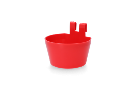 Pluimvee voerbakje kunststof met ophanghaak