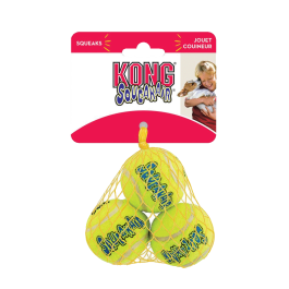 KONG Air Squeaker Tennis Ball XS 3 pcs.
