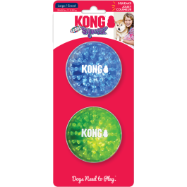KONG Squeezz® Geodz 2-pk Assorted Lg