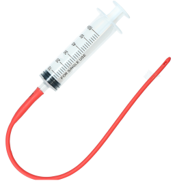 Schlauch für Lämmer 48 cm + Spritze 60 ml