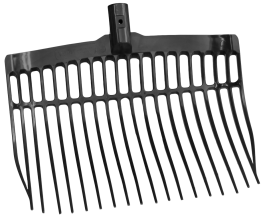 Mestvork kunststof zwart zonder steel