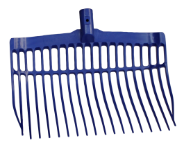 Mestvork kunststof blauw zonder steel