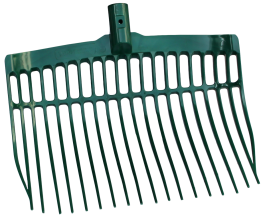 Mestvork kunststof groen zonder steel