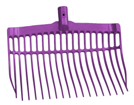 Mestvork kunststof paars zonder steel