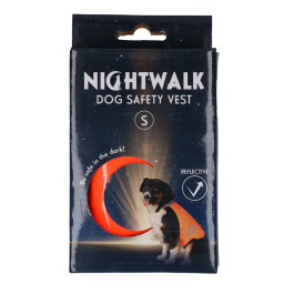 Nightwalk Dog Safety Vest Orange Small