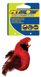 Feathered Kitty Wobbler rood