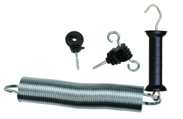 Poortgreep met haken incl. veer 5 cm