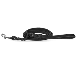 Spotted! Pro Leren Showlijn Zwart Musketon 1,8x180cm