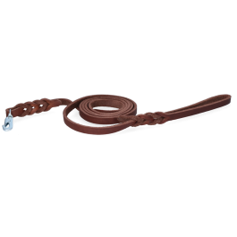 Spotted! Pro Leather Showline Brown Clip Hook 1.6x180cm