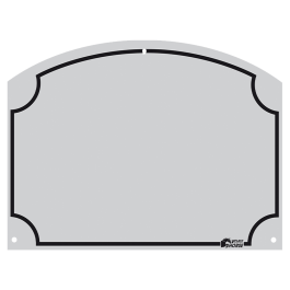 Stal Naamplaatje 70x95 mm