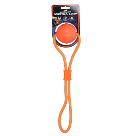 De Dog Comets Vortex Loop is ontworpen voor intensief speelplezier en maximale zichtbaarheid. Drijft op water, ideaal voor apporteerspelletjes op het strand