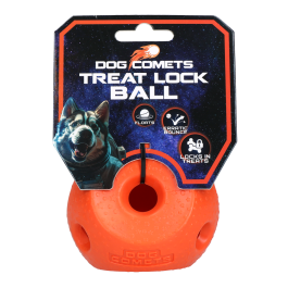 Dog Comets Treat Lock Ball Oranje