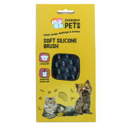 Excellent Pets Soft Silicone Brush Lang haar