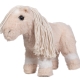 Handgemaakte Cuddle Pony van zacht imitatiebont. Uniek vervaardigd, veilig speelgoed volgens EU-normen en inclusief transporttas.