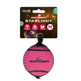 Hundekometen Starlight Tennisball M Rosa 1st