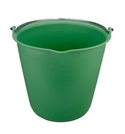Emmer 15 l met schenktuit groen