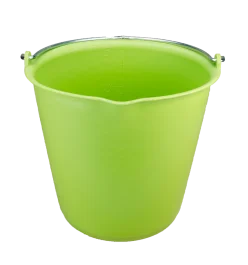 Emmer 15 l met schenktuit limoengroen