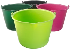 Emmer 15 l met schenktuit roze