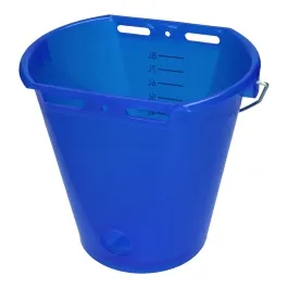 Kalveremmer blauw transparant 2-zijdig plat