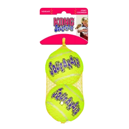 KONG Air Squeaker Tennisball L 7,6 cm 2 Stk.