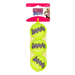 KONG Air Squeaker Tennisball M 6,3 cm 3 Stück.