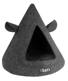 Let's sleep Pet Cave TeePee Antraciet