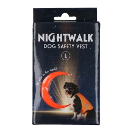 Nightwalk Dog Safety Vest Orange Large