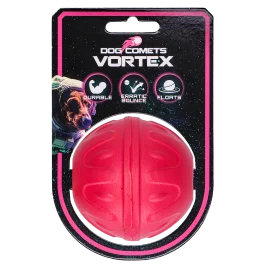 De Dog Comets Vortex bal is ontwikkeld voor honden die geen genoeg krijgen van actief speelplezier. Het is drijvend een heeft onvoorspelbare stuiter
