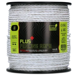 ZoneGuard 6 mm Plus afrasteringskoord wit 200 m