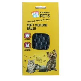 Excellent Pets Soft Silicone Brush Lang haar