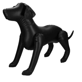 Opblaasbare hond voor promotiedoeleinden in winkels of op evenementen Zwart